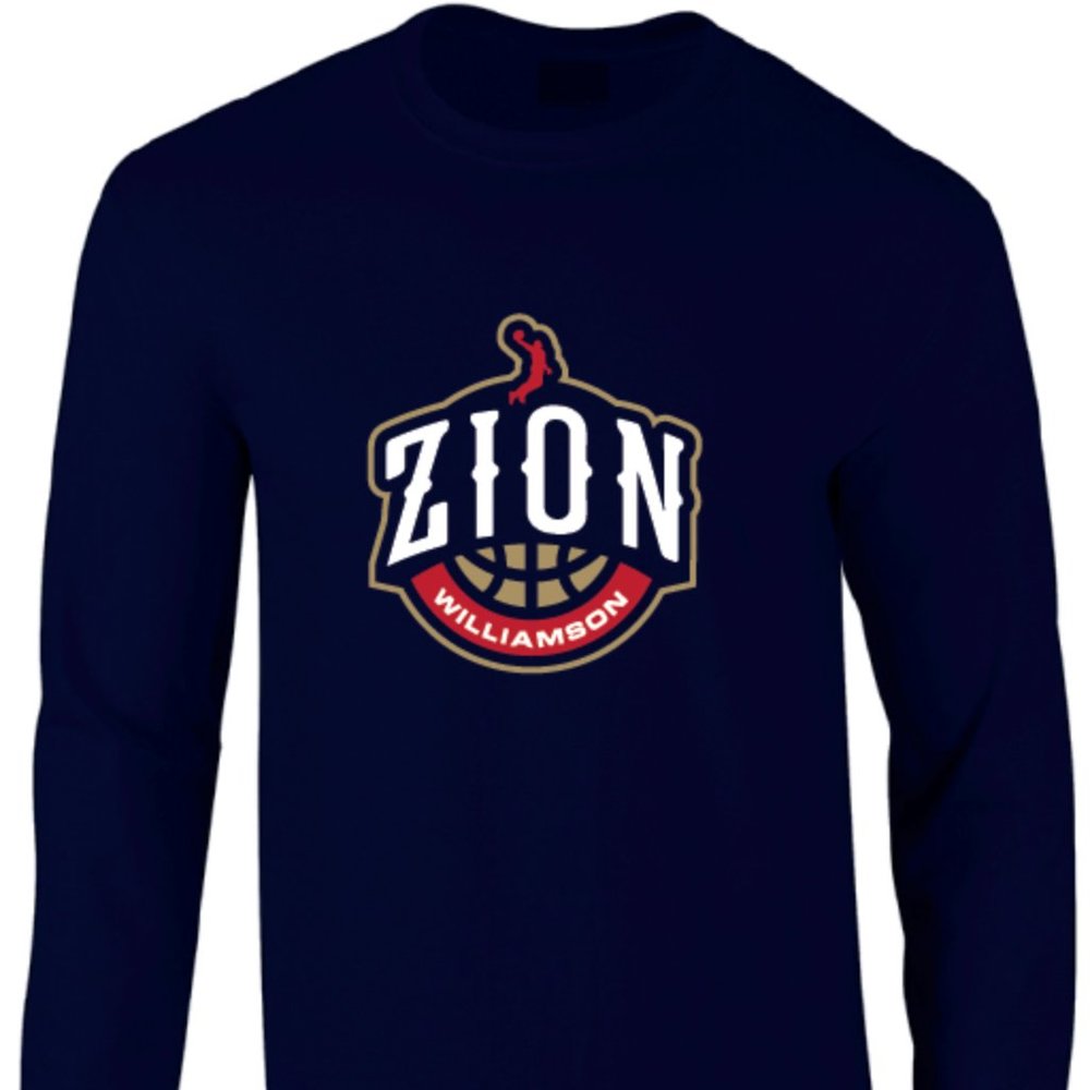 Pelicans Zion Williamson Long Sleeve Logo T-Shirt